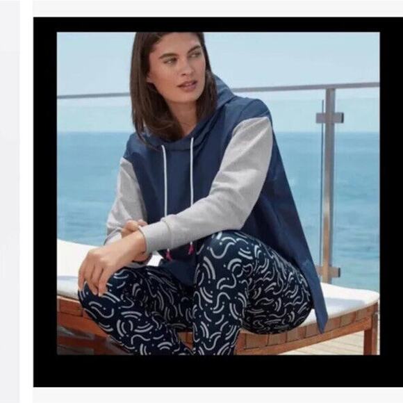 Johnny Was Calme Mix Nylon Hooded Pullover Size X-Large - Picture 3 of 4